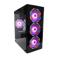 HAYOM GB1701 Preto — Frente e lateral de vidro