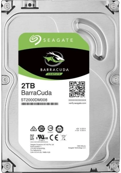 Seagate BarraCuda HD 2TB SATA 3,5"