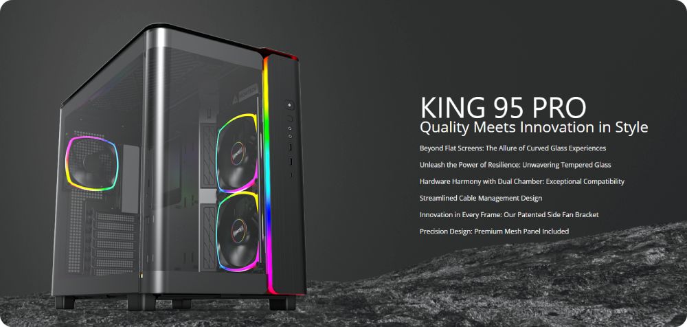 Montech KING 95 PRO Aquário Preto