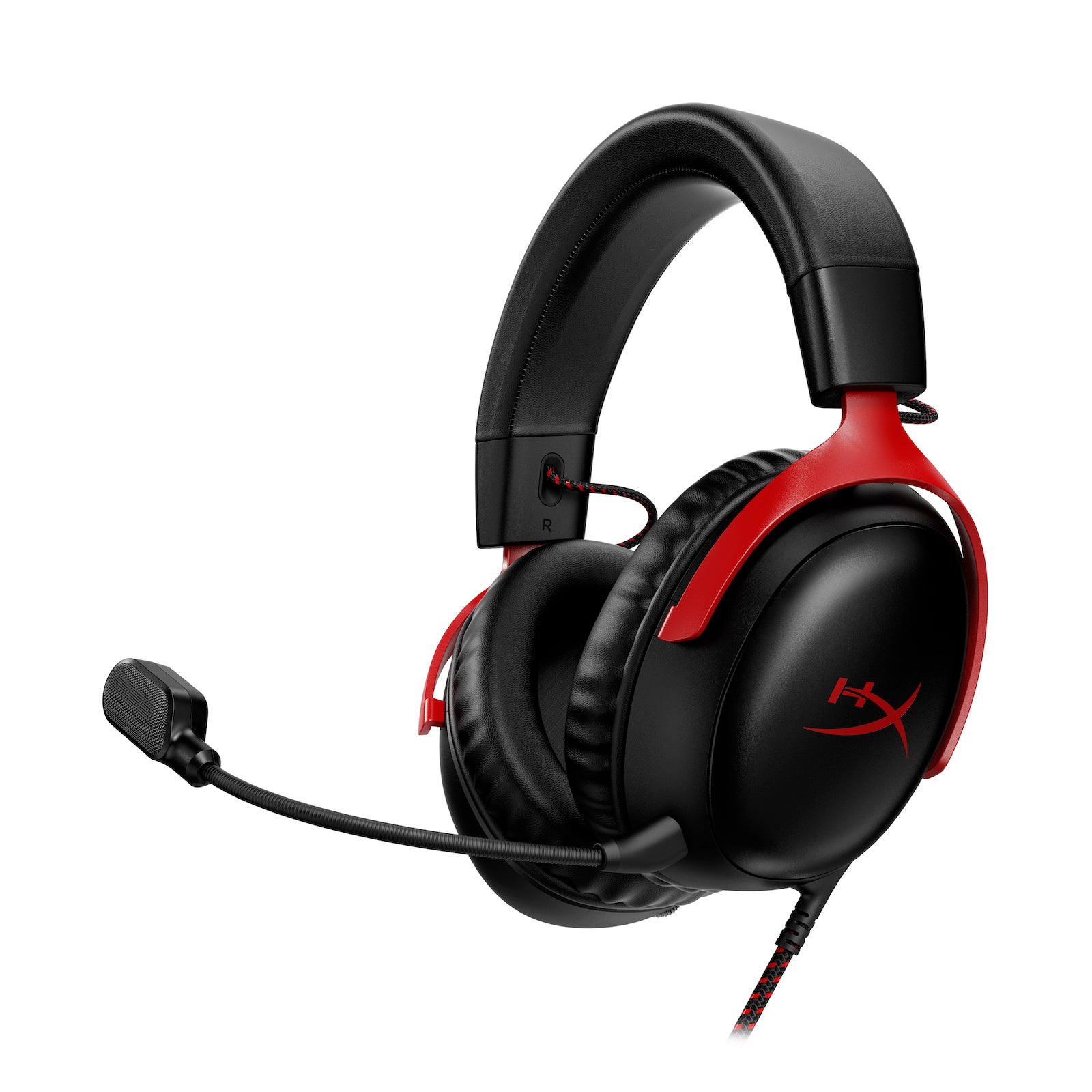HyperX Cloud III com fio Preto e Vermelho
